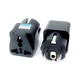 Переходник US/UK/AU to EU Dynamode (EU Adapter black) (346860) - зображення 3