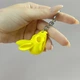 Декоративный брелок «Кролик» из PLA-пластика для ключей, сумки и рюкзака 43 мм, жёлтый - изображение 7