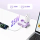 Блок живлення Orico PDC25 25W 6в1 2xAC + 2xUSB-A + 2xUSB-C Purple - зображення 3