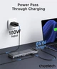 Док-станция Choetech 11-in-1 USB-C to HDMI + 2xUSB-A 3.0 + USB-C 3.0 + 2xUSB-A 2.0 + 3.5mm + SD/TF + PD 100W Gray (HUB-M92-GY) - изображение 5