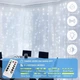 Гірлянда-штора 3х3 м 300 LED USB Зіркове сяйво з пультом біла - зображення 4