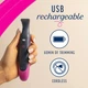Женский триммер 3-в-1 для зоны бикини, лица, бровей и тела Veet Expert All-in-One Trimmer водонепроницаемый IP67, USB-зарядка, до 60 минут автономной работы - изображение 3