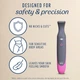 Женский триммер 3-в-1 для зоны бикини, лица, бровей и тела Veet Expert All-in-One Trimmer водонепроницаемый IP67, USB-зарядка, до 60 минут автономной работы - изображение 5