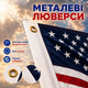 Флаг США уличный американский звездно-полосатый габардин с клипсами для крепления на флагшток 140 х 90 см Kayfovo USA-1 - изображение 2