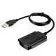 Адаптер USB 2.0 SATA IDE для HDD SSD 2.5 3.5 с блоком питания 12V черный комплект кабелей - изображение 5