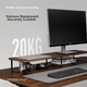 Подставка для монитора Brateck G600 Brown - изображение 6