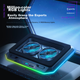 Охлаждающая подставка для ноутбука Ice Coorel A5 2Fan 4USB RGB - изображение 5