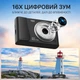 Цифрова камера I5-1491 4K, 64 МП, 16× цифровий зум, 2.4" HD дисплей, подвійна камера, USB Type Чорна - изображение 3