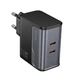 Зарядное устройство Hoco CS75A Star Speed PD 70 Вт 3 порта USB (EU) Черный (CS75A) - изображение 4