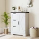 Комод Costway с 3 ящиками, 60×30×80 см, бело-коричневый - изображение 3