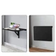Складной настенный стол, 80×60×45 см, черный Costway - изображение 6
