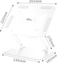 Підставка для ноутбука Media-Tech Laptop Stand 10-17" Aluminum Alloy White (MT2661W) - зображення 4