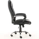 Кресло офисное с подлокотниками Comfort Black, спинка с подголовником, порезиненные колесики - изображение 4