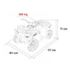 Квадроцикл Ramiz 4x4 ATV Wolf 24 В чорно-рожевий, PAA800.ROZ - зображення 15
