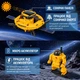 STEM-конструктор «Солнечный робот» для детей 8–12 лет, 120 деталей, космический робот на солнечной энергии, научный набор для экспериментов и сборки, подарок для мальчиков и девочек, жёлтый - изображение 3