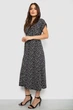 Платье женское однотонное с принтом черный 257R177-6 AGER XXL-XXXL - изображение 3