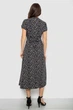 Платье женское однотонное с принтом черный 257R177-6 AGER XXL-XXXL - изображение 4