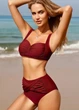 Раздельный купальник FS Vancavoo Women's Bikinis М Бордовый (10127) - изображение 2