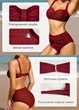 Раздельный купальник FS Vancavoo Women's Bikinis М Бордовый (10127) - изображение 5
