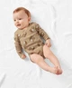 Боді з довгими рукавами для хлопчика Lupilu Ecoprint 479299 050-56 см (0-2 months) коричневий - зображення 2