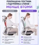 Ортопедична подушка для сидіння на офісний стілець для куприка та спини авто крісла водія в машину анатомічна ергономічна автомобільна сидушка бустер під попу гіпоалергенна піна з ефектом пам'яті від геморою на офісне крісло (HRL287) - изображение 5