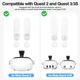 Крепление ремень на голову для Oculus Meta Quest 3 / Quest 3S / Quest 2 T4 Elite White - изображение 4