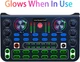Профессиональный аудио микшер и звуковая карта Fockety Professional Audio Mixer с Bluetooth и звуковыми эффектами, интеллектуальное шумоподавление, разноцветная подсветка, беспроводной микшер - изображение 9