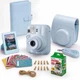 Набор камера моментальной печати Fujifilm Instax Mini 13 Frost Blue + чехол + фотопленка 20 шт + фотоальбом 108 + наклейки 20 шт + фоторамка - изображение 1