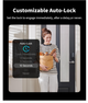 Умный дверной замок Aqara Smart Lock U200 с Apple Home Key, отпечатком пальца и клавиатурой, черный - изображение 4