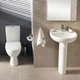Унітаз-компакт Kolo Status 2395050UA із сидінням з дюропласту Soft close, Click2Clean - изображение 6