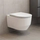 Унітаз підвісний Devit Art 3.0 3030140W безобідковий з крішкою soft-close, Vortex Flush, білий матовий - зображення 1