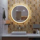 Зеркало Luxury Wood Perfection Slim з підсвіткою, дуб натуральний, сенсорна кнопка-димер, 850х850мм - зображення 1