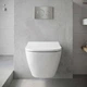 Унітаз підвісний Geberit Smyle Square 500.683.00.2 Rimfree, із сидінням Soft Close - зображення 8