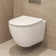 Унітаз підвісний Mito Desse SET C502 з дюропластовим сидінням soft close, білий - изображение 1