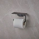 Тримач для туалетного паперу Hansgrohe AddStoris 41772670 з полицею, чорний матовий - изображение 3
