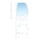 Дзеркало Devit Style 5415100 асиметричне 1000х650, з тачсенсором та LED підсвідкою - изображение 6