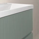 Тумба Royo Vora 131769+126224 підвісна 80 см Mineral Green з раковиною Enzo - изображение 5