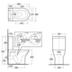Унітаз-компакт RAK Ceramics RESORT RST17AWHA+RST10AWHA+RESC0004 безобідковий з сидінням Soft-close - зображення 3