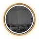Дзеркало Luxury Wood Perfection Slim з LED підсвіткою, дуб натуральний, сенсорна кнопка-димер, 650х650мм - изображение 2