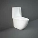 Унітаз компакт RAK Ceramics Sensation SENWC1146AWHA безобідковий з бачком SENWT1800AWHA і сидінням SENSC3901WH Soft Close - изображение 3