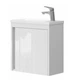 Тумба з раковиною Devit Small 063050W, 50 см, білий глянець - изображение 2