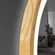 Зеркало Luxury Wood Perfection Slim з підсвіткою, дуб натуральний, сенсорна кнопка-димер, 750х750мм - зображення 5