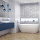 Плитка Golden Tile DECO блакитний DC3051 30х60 см - изображение 1