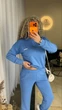 Жіночий спортивний костюм (светр + штани) Uaclothes 58/60 Блакитний (like38939-193751373) - зображення 4