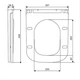 Кришка для унітаза Devit Grid DGR0760111W з soft-close механізмом, білий глянець - изображение 7