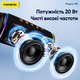 Портативна бездротова Bluetooth колонка FONENG M8 Bass блютус акустика з потужним басом LED підсвіткою Bluetooth 5.4 IPX-5 колонка для телефону ноутбука ПК iPhone Samsung Xiaomi музична блютуз колонка для дому вулиці та відпочинку - зображення 2