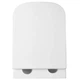 Унітаз підвісний Devit Flow square DFL0520111W безобідковий з кришкою soft-close та Vortex Flush, білий глянець - зображення 9