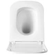 Унітаз підвісний Devit Flow square DFL0520111W безобідковий з кришкою soft-close та Vortex Flush, білий глянець - зображення 10