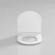 Кришка для унітаза Devit DFL0460111W / DFL0460211W / DUN0930111W з soft-close механізмом, білий глянець - изображение 2