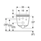 Унітаз підвісний Geberit Smyle Square 503.171.00.1 TurboFlush, із сидінням Softсlose, QuickRelease (Sandwich) - зображення 4
